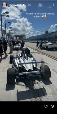 Vonn ahead of the Miami Grand Prix